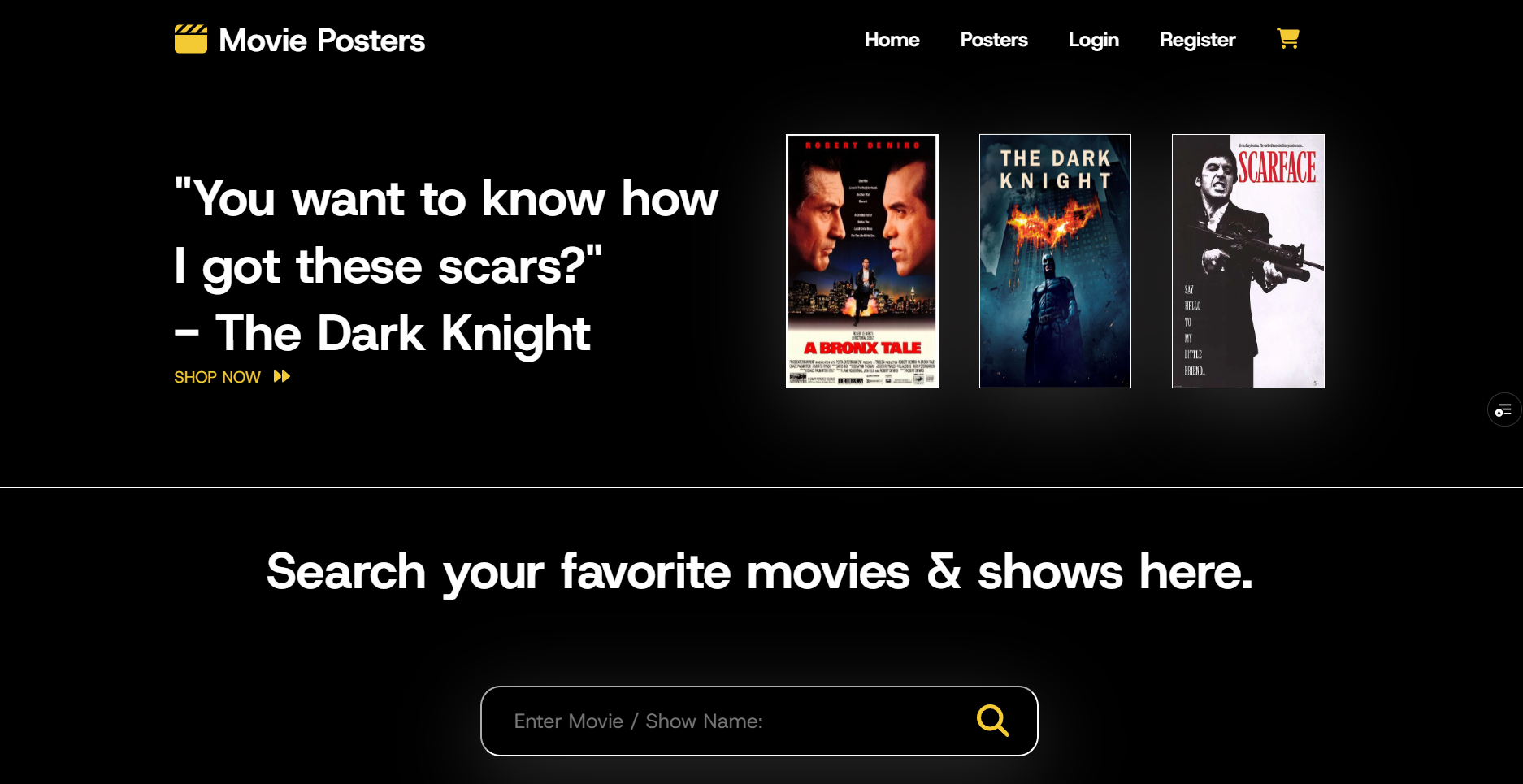 Movie Poster Ecommerce Website